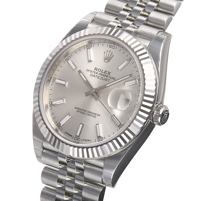 ロレックススーパーコピー デイトジャスト４１ 126334 シルバー 基本仕様は本物と同じ形のROLEX です
