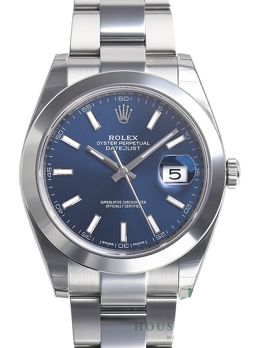 ロレックススーパーコピー デイトジャスト４１ 126300 ブルー 基本仕様は本物と同じ形のROLEX です