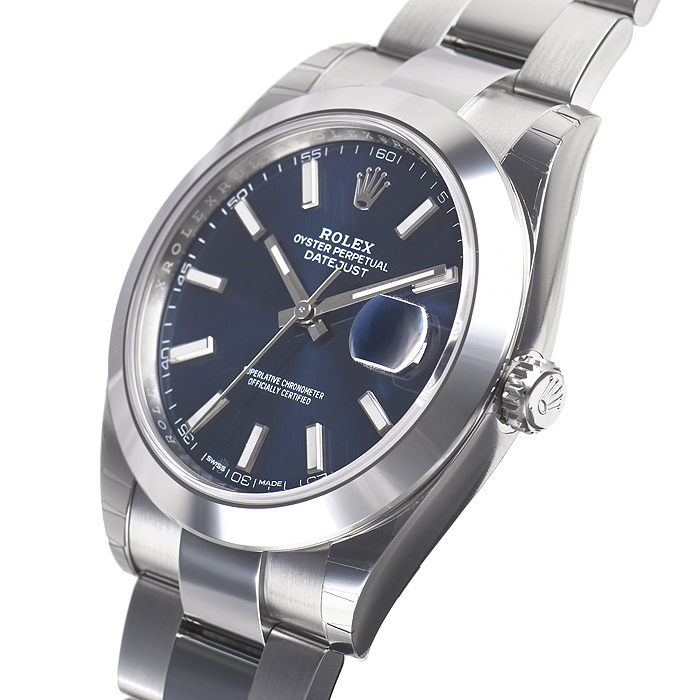 ロレックススーパーコピー デイトジャスト４１ 126300 ブルー 基本仕様は本物と同じ形のROLEX です