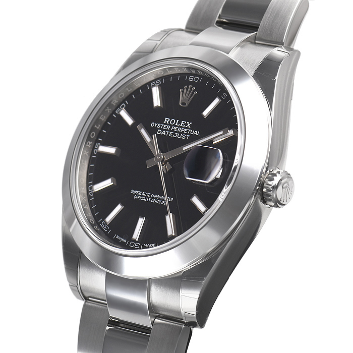 ロレックススーパーコピー デイトジャスト４１ 126300 ブラック 基本仕様は本物と同じ形のROLEX です