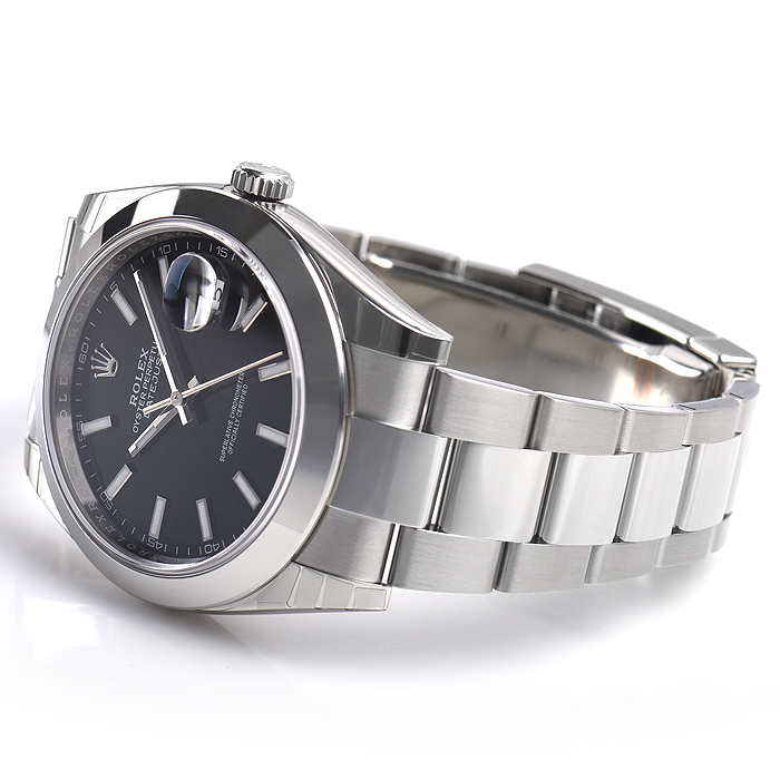 ロレックススーパーコピー デイトジャスト４１ 126300 ブラック 基本仕様は本物と同じ形のROLEX です