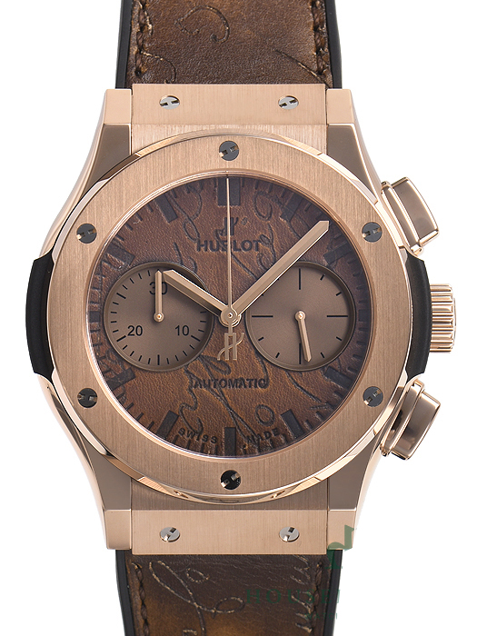 ウブロ クラシック フュージョン クロノグラフ ベルルッティ スクリット 521.OX.0500.VR.BER17 基本仕様は本物と同じ形のHUBLOTです