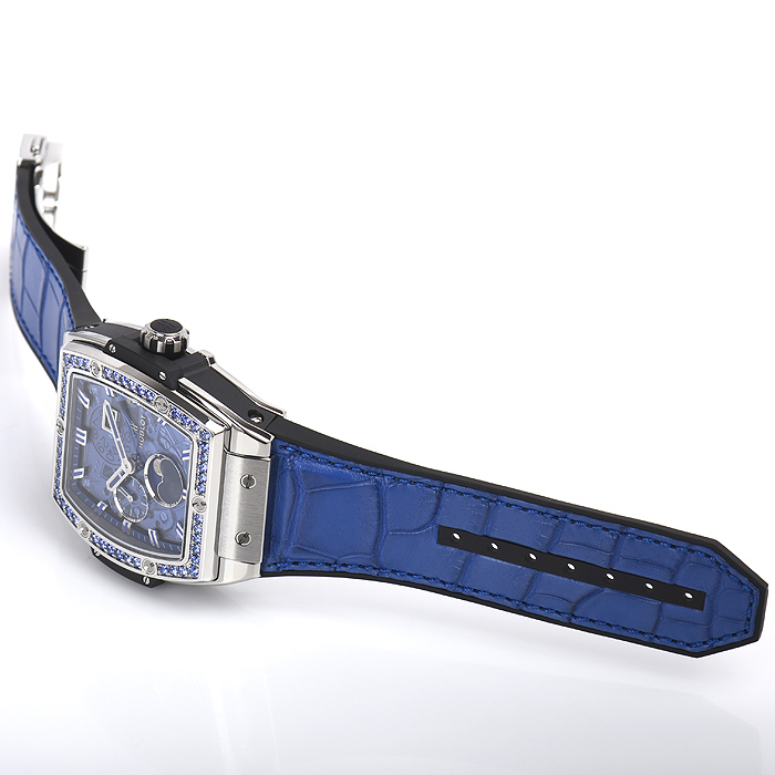 ウブロ スピリット オブ ビッグバン ムーンフェイズ チタニウム ダークブルー 647.NX.5171.LR.1201 基本仕様は本物と同じ形のHUBLOTです