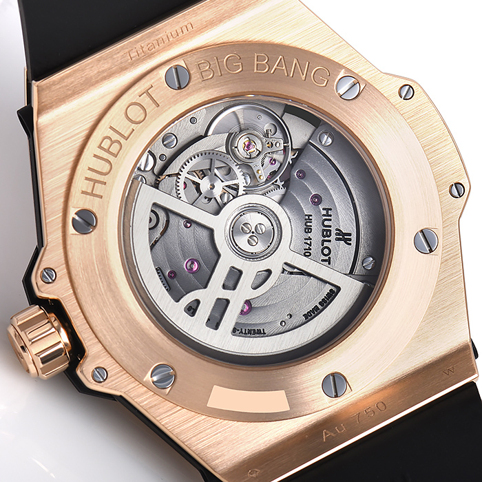 ウブロ ビッグバン ワンクリック キングゴールドフルパヴェ 465.OX.9010.RX.1604 基本仕様は本物と同じ形のHUBLOTです