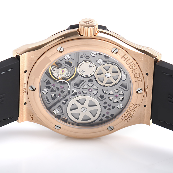 ウブロ クラシックフュージョン パワーリザーブ８デイズ キングゴールド 516.OX.7080.LR 基本仕様は本物と同じ形のHUBLOTです