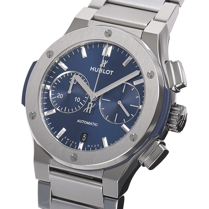 ウブロ クラシックフュージョン チタニウム クロノグラフ 520.NX.7170.NX 基本仕様は本物と同じ形のHUBLOTです