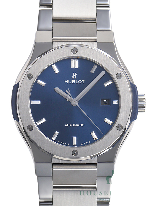 ウブロ クラシックフュージョン チタニウム ブルー 548.NX.7170.NX 基本仕様は本物と同じ形のHUBLOTです