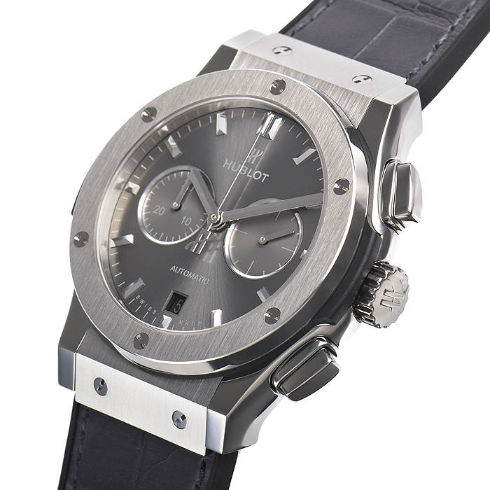 ウブロ クラシックフュージョン クロノグラフ レーシンググレー 541.NX.7070.LR 基本仕様は本物と同じ形のHUBLOTです