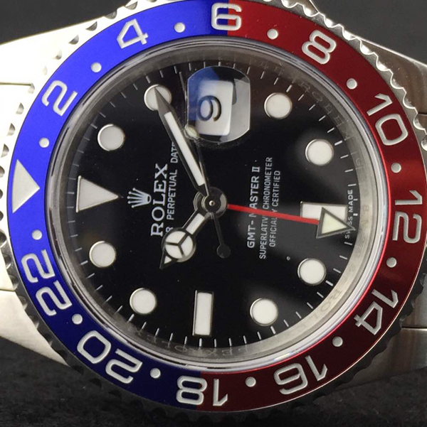 ロレックス gmtマスター2 青赤 116719BLRO 基本仕様は本物と同じ形のROLEX です