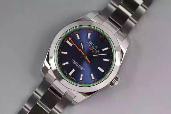 ロレックス ミルガウス ブルー 116400GV メンズ 基本仕様は本物と同じ形のROLEX です