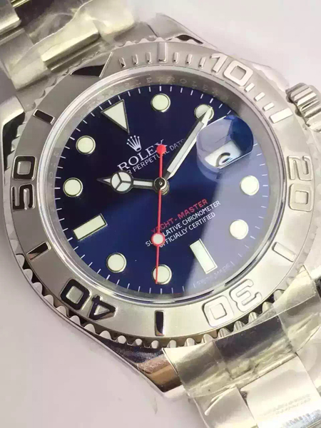 ロレックス ヨットマスター ブルー 116622 メンズ 基本仕様は本物と同じ形のROLEX です