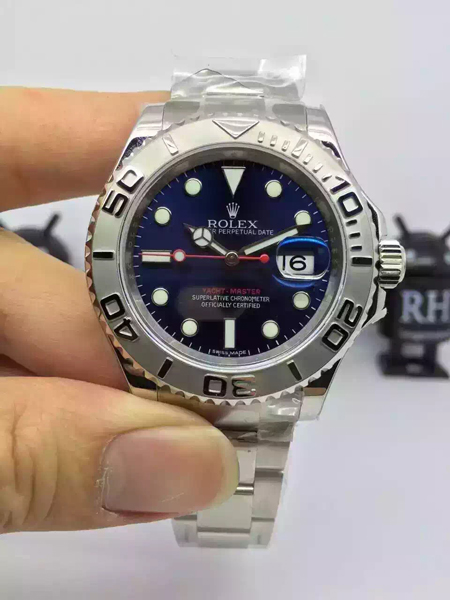 ロレックス ヨットマスター ブルー 116622 メンズ 基本仕様は本物と同じ形のROLEX です