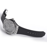 ウブロスーパーコピー ビッグバン ワンクリック スチールフルパヴェ 465.SX.9010.RX.1604 基本仕様は本物と同じ形のHUBLOTです