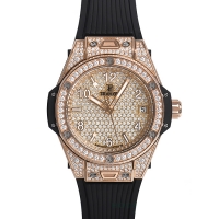 ウブロ ビッグバン ワンクリック キングゴールドフルパヴェ 465.OX.9010.RX.1604 基本仕様は本物と同じ形のHUBLOTです