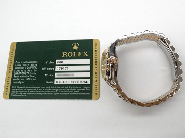 最高級N級品 ロレックススーパーコピー デイトジャスト 179171 PG/SS 自動巻き ピンクローマ