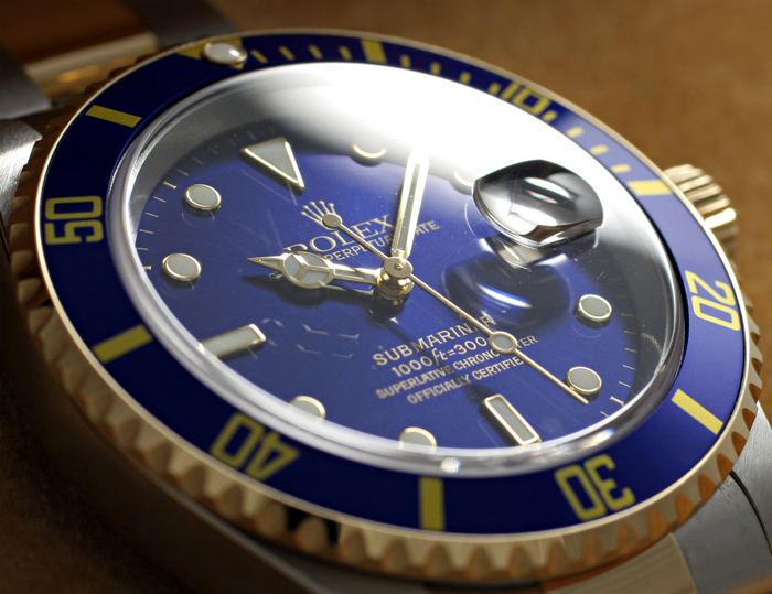 ロレックススーパーコピー サブマリーナ デイト コンビ 青 ROLEX 16613