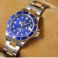ロレックススーパーコピー サブマリーナ デイト コンビ 青 ROLEX 16613
