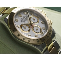 ロレックススーパーコピー デイトナ コンビ 白/ダイヤ ROLEX 116523G