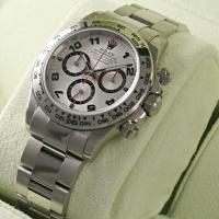 ロレックススーパーコピー デイトナ WG 銀/アラビア ROLEX 116509