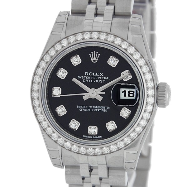 ROLEX ロレックス スーパーコピー DATEJUST デイトジャスト 179384G ブラック