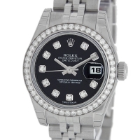 ROLEX ロレックス スーパーコピー DATEJUST デイトジャスト 179384G ブラック