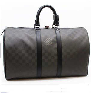 ルイ・ヴィトンスーパーコピー （LOUIS VUITTON） N41415 キーポル45 ダミエ・カーボン ボストンバッグ ハンドバッグ 旅行バッグ