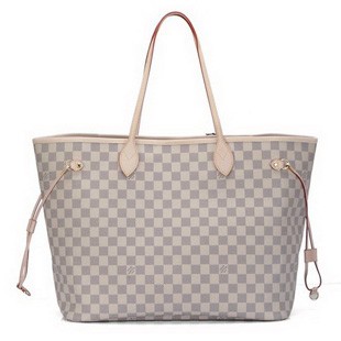 ルイ・ヴィトンスーパーコピー LOUIS VUITTON ダミエ アズール ネヴァーフルGM トートバッグ ホワイト N51108