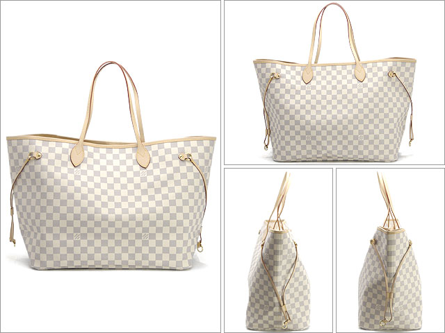 ルイ・ヴィトンスーパーコピー LOUIS VUITTON ダミエ アズール ネヴァーフルGM トートバッグ ホワイト N51108