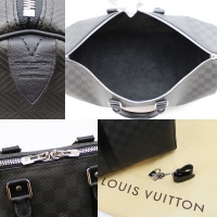 ルイ・ヴィトンスーパーコピー （LOUIS VUITTON） N41415 キーポル45 ダミエ・カーボン ボストンバッグ ハンドバッグ 旅行バッグ