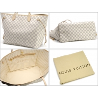 ルイ・ヴィトンスーパーコピー LOUIS VUITTON ダミエ アズール ネヴァーフルGM トートバッグ ホワイト N51108