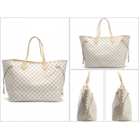 ルイ・ヴィトンスーパーコピー LOUIS VUITTON ダミエ アズール ネヴァーフルGM トートバッグ ホワイト N51108