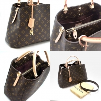 ルイ・ヴィトンスーパーコピーLOUISVUITTON モンテーニュ MM モノグラム 茶系 ゴールド金具 M41056