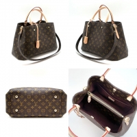 ルイ・ヴィトンスーパーコピーLOUISVUITTON モンテーニュ MM モノグラム 茶系 ゴールド金具 M41056
