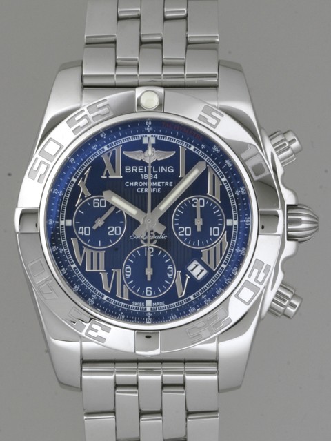 ブライトリング BREITLING クロノマット 44 A011C83PA リビエラブルー・ローマン