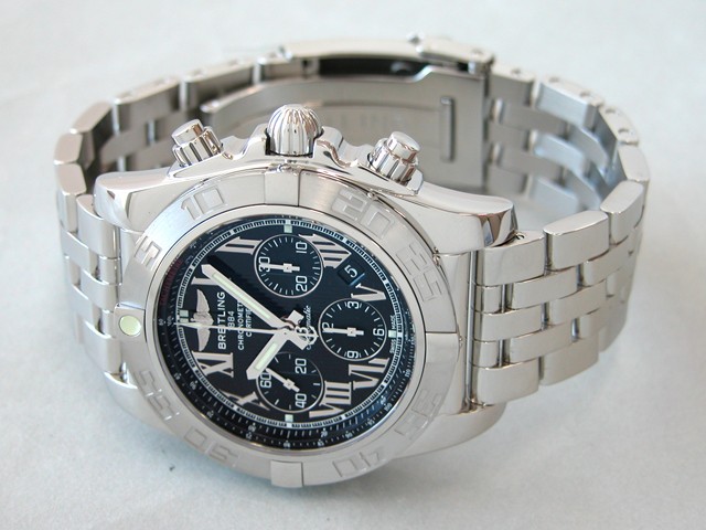 ブライトリング BREITLING クロノマット 44 AB011011/B956 A012B56PA　サテン仕上げベゼル ブラックローマ