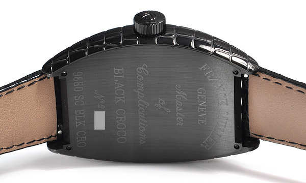 フランク・ミュラースーパーコピー トノウカーベックス ブラッククロコ 9880SC BLK CRO ステンレスPVD加工 
