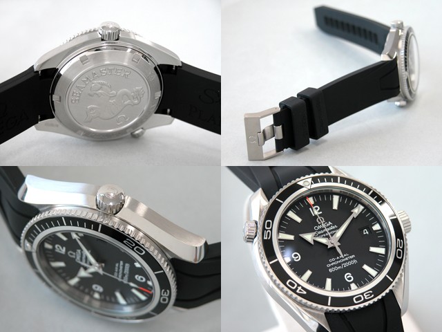 オメガ シーマスター 2901.50.91 プラネットオーシャン 42mm ブラックベゼル ラバーベルト ブラック