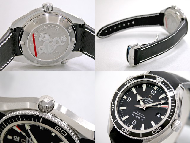 オメガ シーマスター 2901.50.81 プラネットオーシャン 42mm ブラックベゼル ラバーベルト ブラック