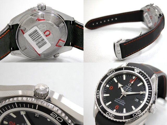 オメガ シーマスター 2900.51.82 プラネットオーシャン 45mm ブラックベゼル ブラックラバー ブラック