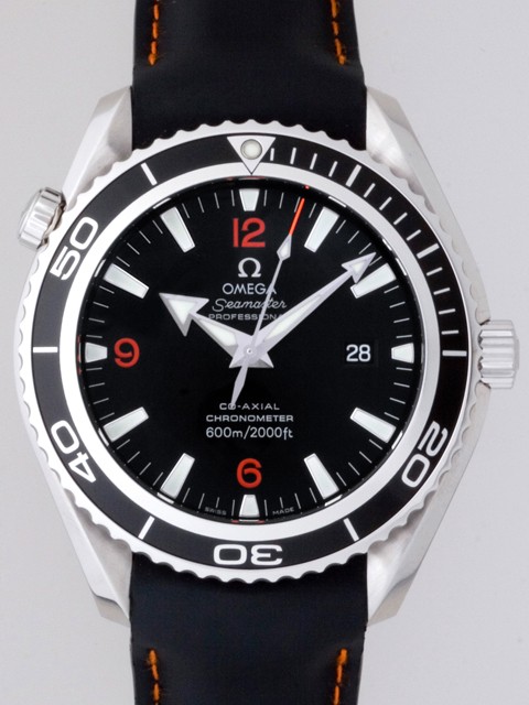 オメガ シーマスター 2900.51.82 プラネットオーシャン 45mm ブラックベゼル ブラックラバー ブラック