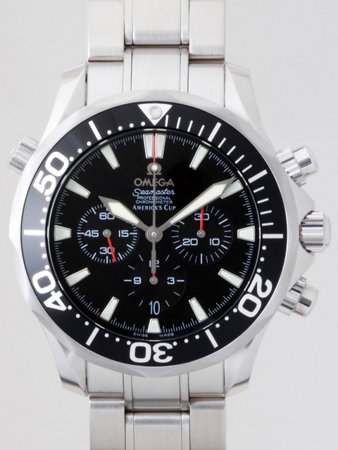 オメガ OMEGA シーマスター アメリカズカップ 2594.50 レーシングクロノグラフ ブラック
