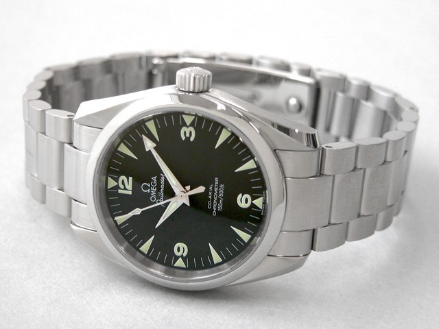 オメガスーパーコピー OMEGA シーマスター 2504.52 コーアクシャル アクアテラ レールマスター ブラック