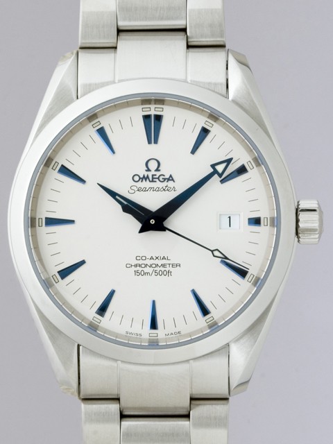 オメガスーパーコピー OMEGA シーマスター 2503.33 コーアクシャル アクアテラ シルバー/青針