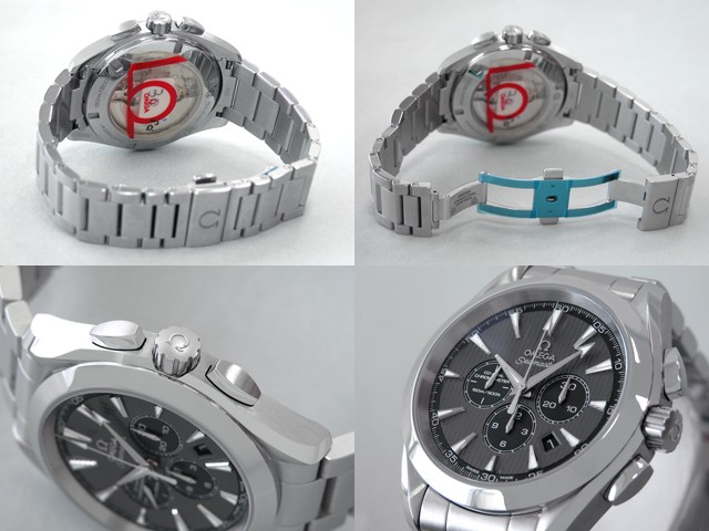 オメガ OMEGA シーマスター 231.10.44.50.06.001 コーアクシャル アクアテラ クロノメーター グレー/ブラック