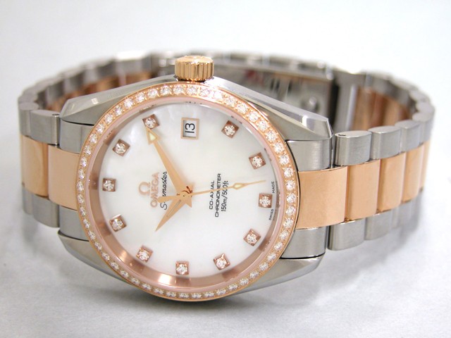 オメガ OMEGA シーマスター 2309.75 コーアクシャル アクアテラ ホワイトシェル