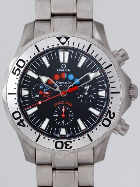 オメガ OMEGA シーマスター 2269.52 クロノメータークロノ 300ｍレーシングチタン ブラック