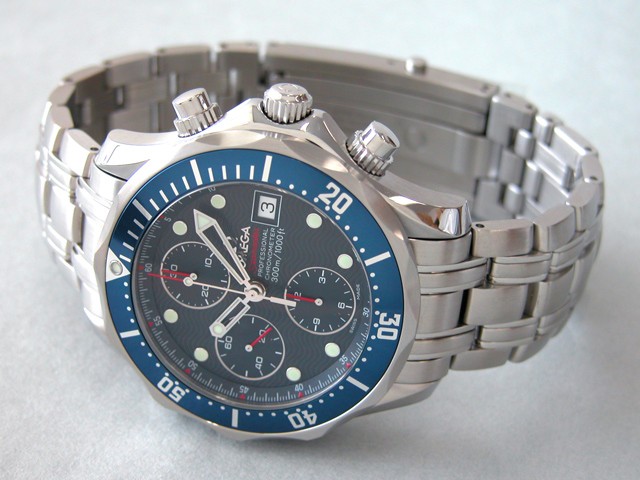 オメガスーパーコピー OMEGA シーマスター 2225.80 クロノグラフ ブルー 自動巻