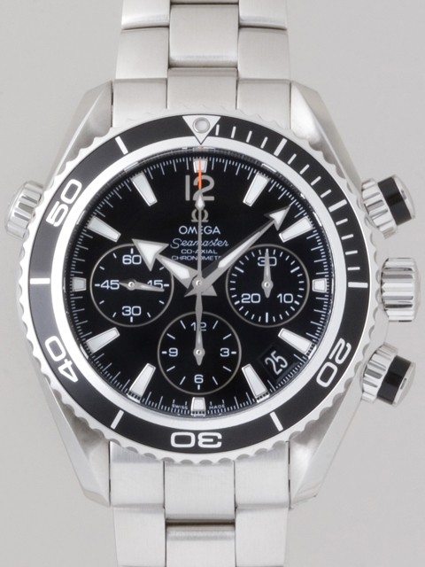 オメガ OMEGA シーマスター 222.30.38.50.01.001 プラネットオーシャン クロノ コーアクシャル ブラック