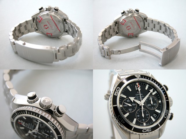 オメガ OMEGA シーマスター 222.30.38.50.01.001 プラネットオーシャン クロノ コーアクシャル ブラック