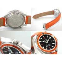 オメガ シーマスター 2909.50.38 プラネットオーシャン 42mm オレンジベゼル オレンジ皮 ブラック